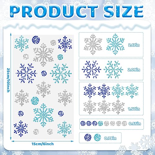 Vista 40 de Epakh 84 calcomanías de estrella de diamantes de imitación, calcomanías de estrella de cristal autoadhesivas con purpurina plateada, para paquete