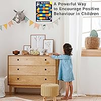 Vista 4 de Tabla de recompensas temáticas de astronautas del espacio exterior, 20 tablas de comportamiento para niños con 432 calcomanías redondas, tabla