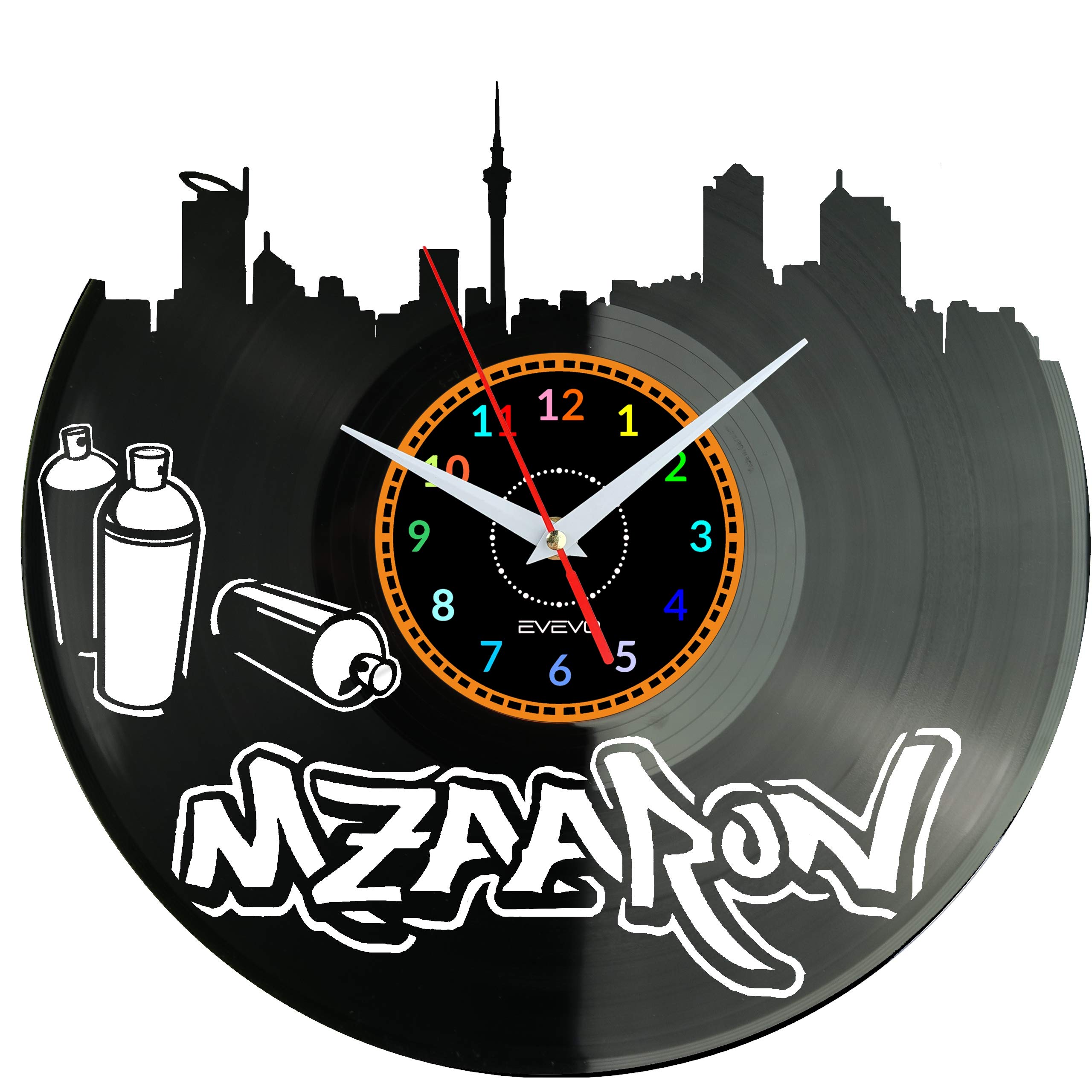 Horloge Murale Vinyle Mzaron W0958 Design Moderne