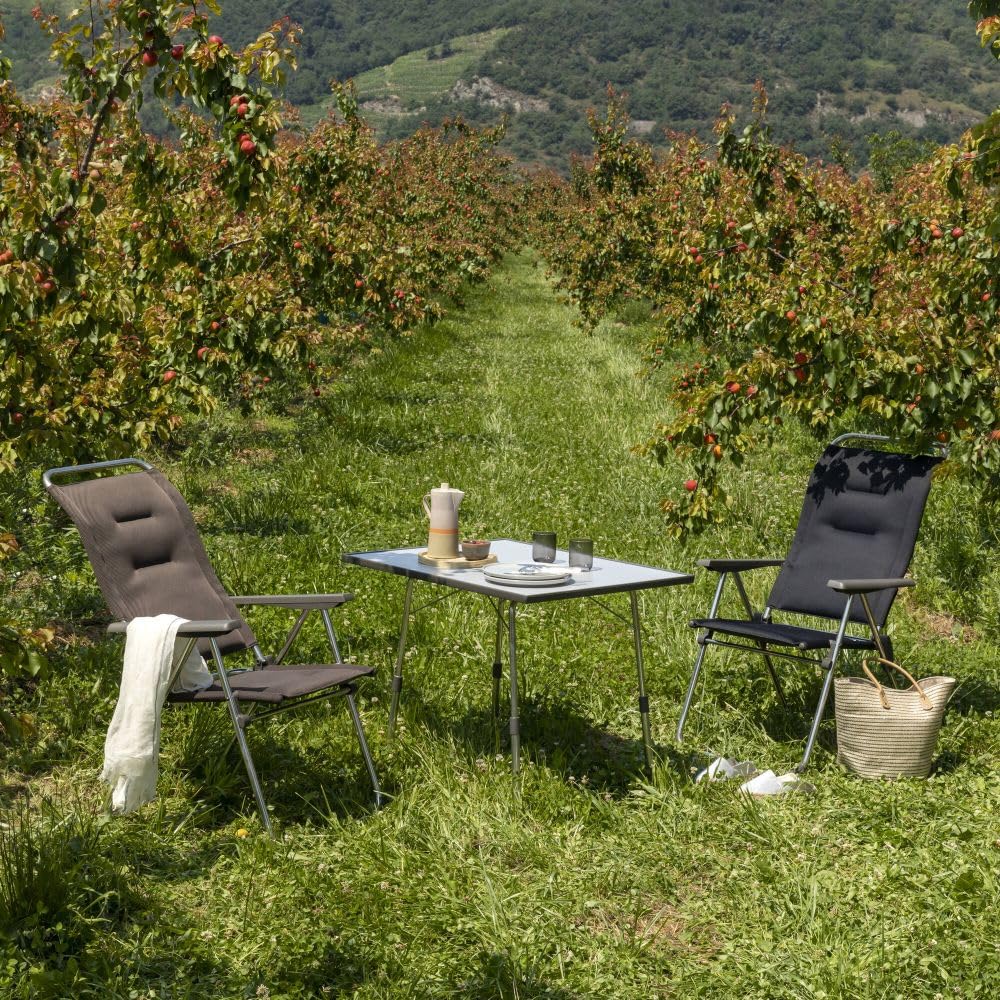 Sgabello Pieghevole Lafuma - Leggero, Compatto, In Alluminio E Batyline, Grigio