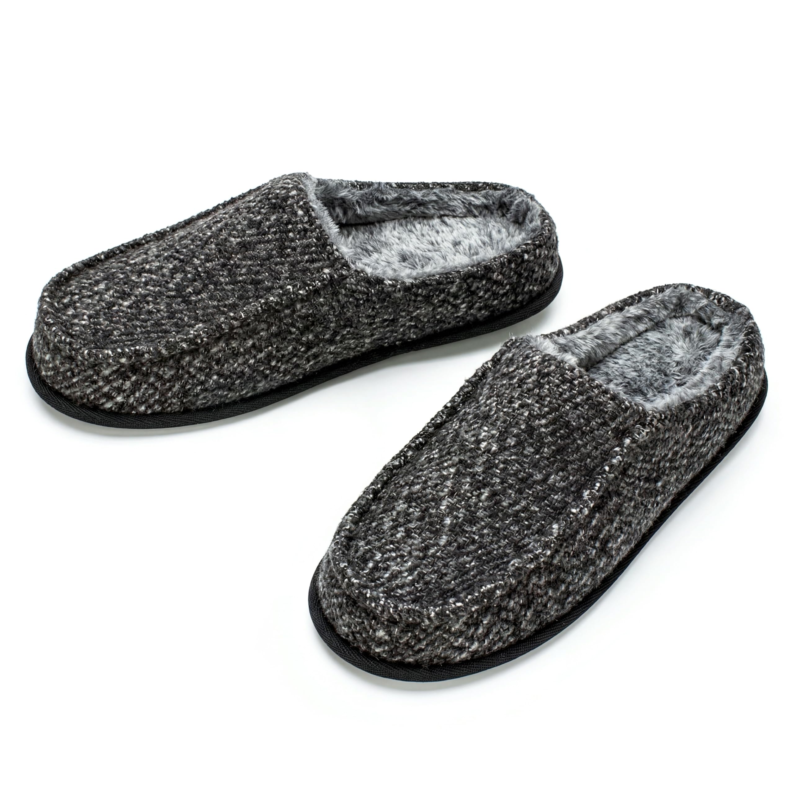cosyone1997 Mens Slippers Memory Foam Non Slip Backless Moccasins