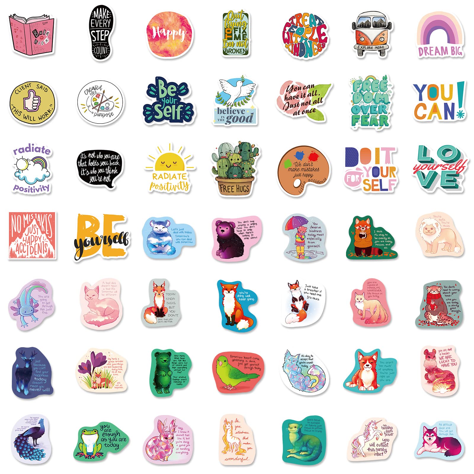 60 Autocollants Rétro Inspirants Esthétiques Pour Femmes Adultes