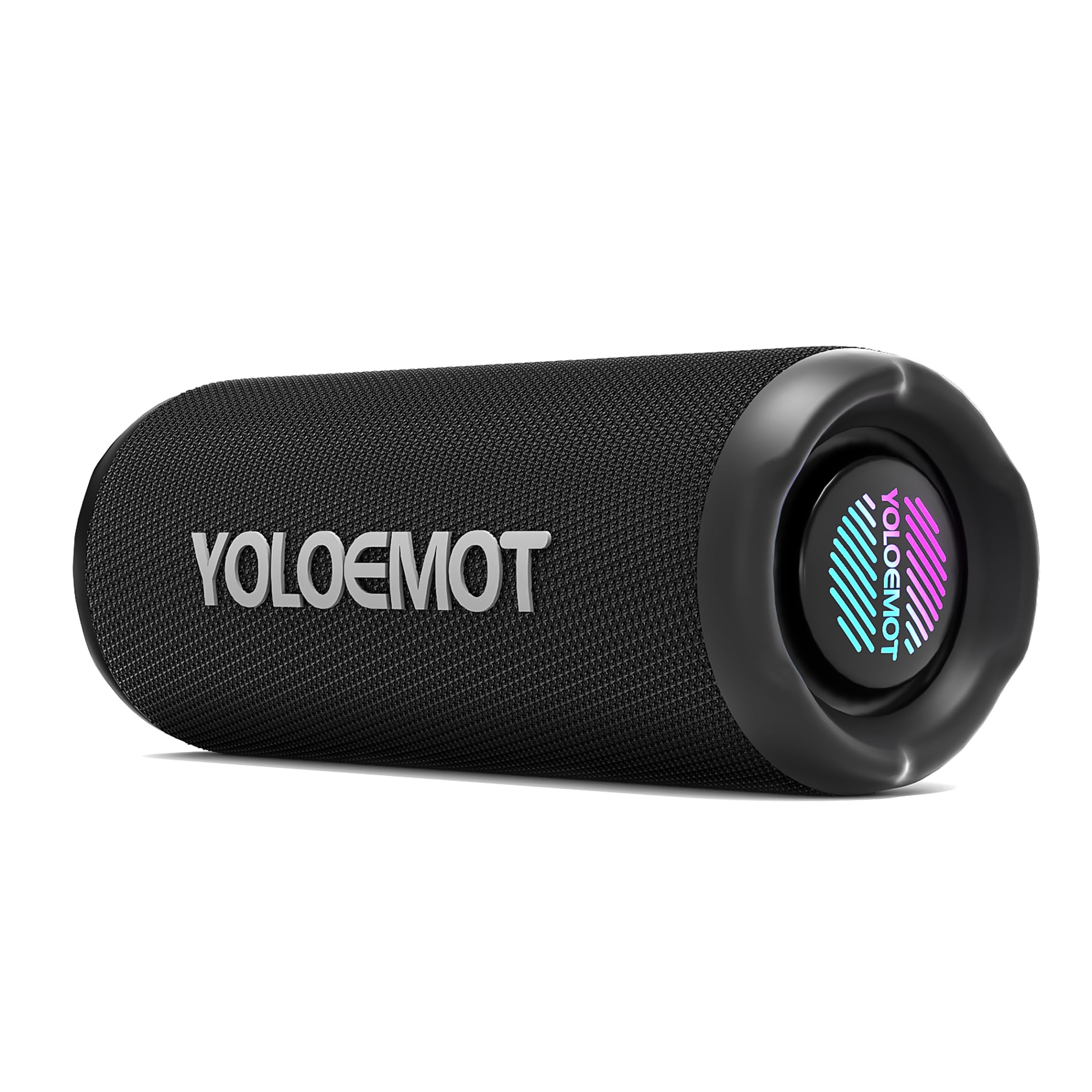 YOLOEMO 40W Portable Bluetooth Speaker, Enhanced Deep Bass, IPX7 Waterproof Outdoor Speaker with TWS Pairing, Bluetooth 5.3, 12H Playtime, RGB Lights, Ideal for Party, Beach, Camping