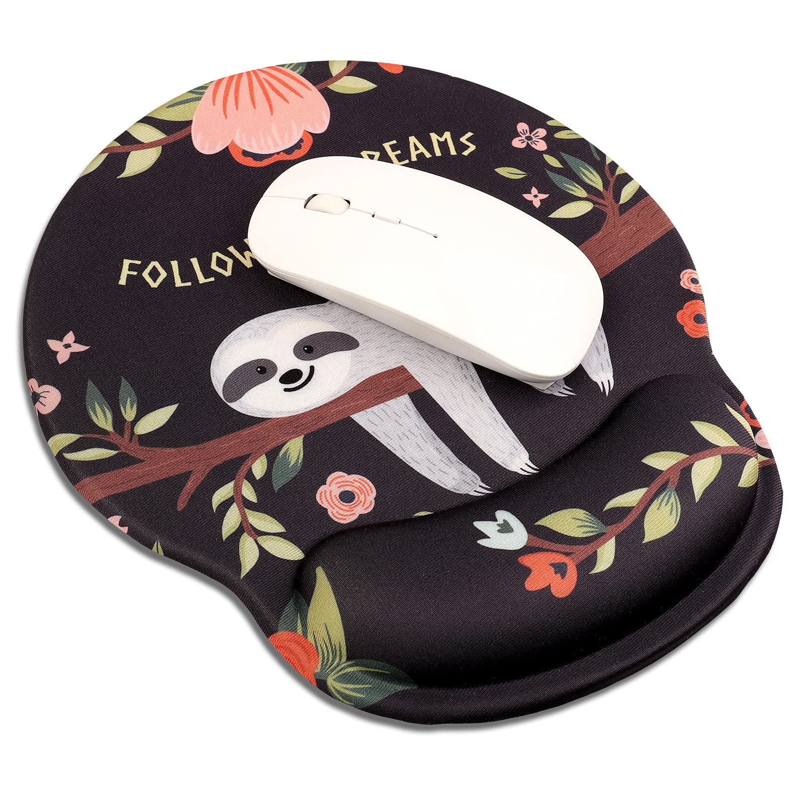 AOKSUNOVA Handballenauflage Set Ergonomisches Mauspad Handballenauflage Tastatur Handgelenkstützen A-BT-080 - 4