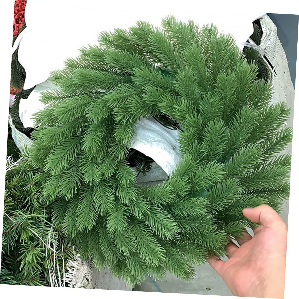 Ciieeo 2 Piezas Guirnalda Navideña DIY Marco Plástico para Manualidades Decorativas Puertas Paredes y Fiestas Hogar Navidad
