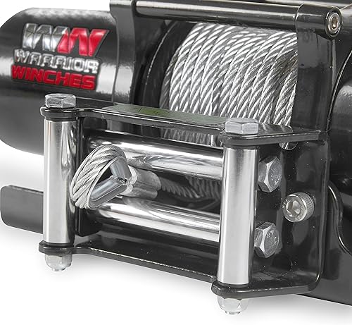 Miniatura 9 de Warrior Winches Cabrestante eléctrico Ninja de 4,500 libras 12v con cable de acero ideal para barcos, cuatrimotos, remolques y aventuras