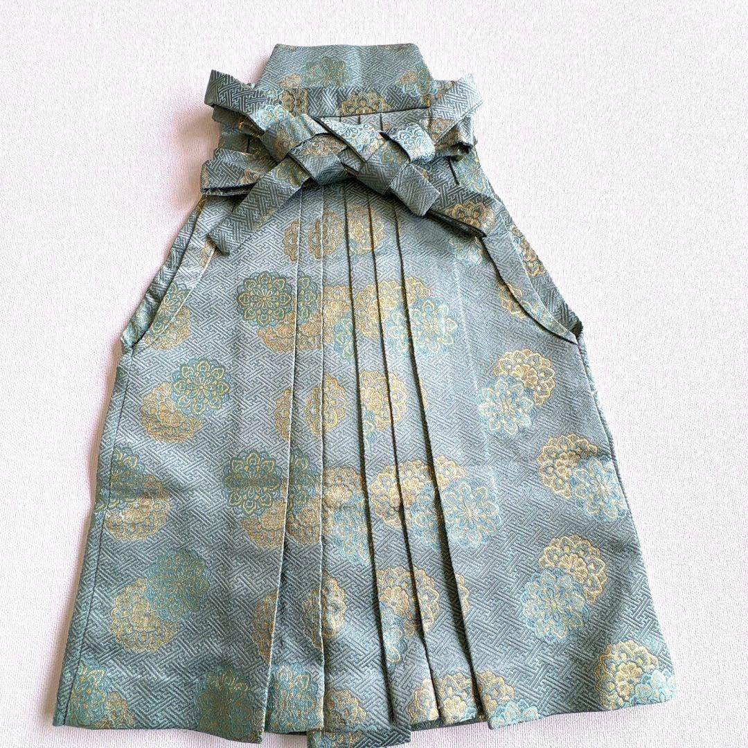 七五三 5歳 男の子 袴セット 紺 鷹 古典柄はかま袴丈54 中古品