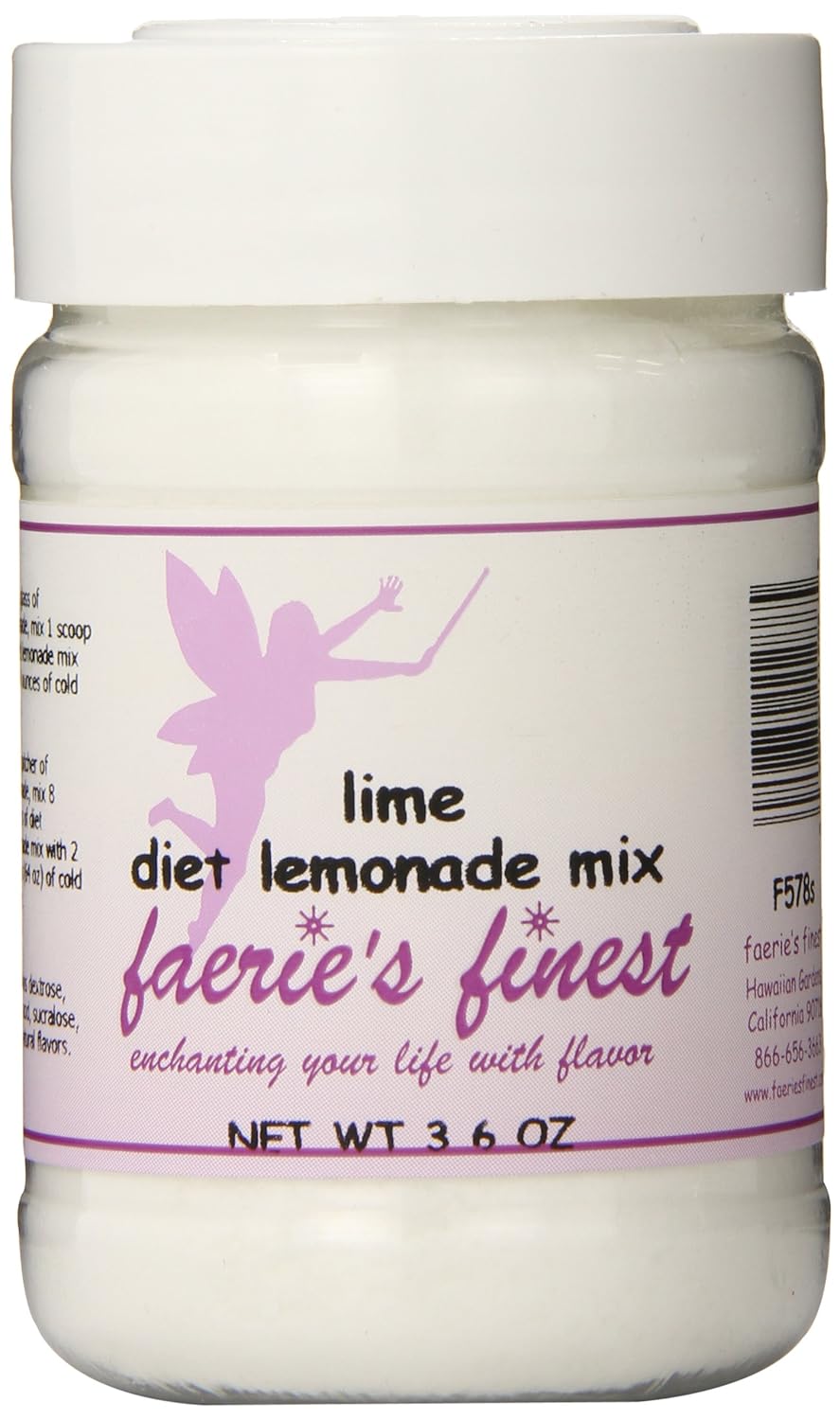 Faeries Finest Lime Diet Lemonade Mix, 3.6 Ounce Coffee
