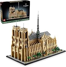 LEGO Architecture Notre-Dame de París Réplica, Kit de Modelo Arquitectónico, Conjunto de Construcción Coleccionable para Adultos, Recuerdo para Construir y Exhibir, Idea de Regalo para Amantes de la Historia, Viajes y Arte, 21061