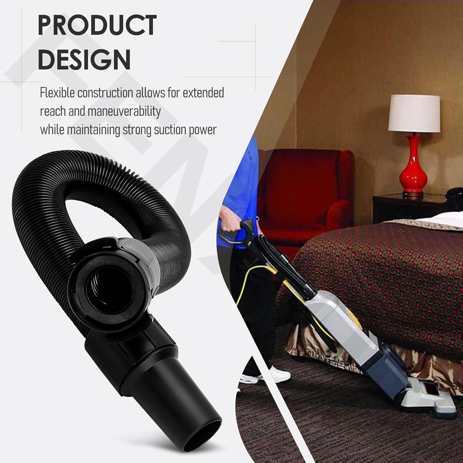 104961 Vacuum Cleaner Hose with Cuffs/Hose Assembly for Pro-Team 1200XP 1500XP 1500 15XP Commercial Upright Vacuum Hose Replacement Part