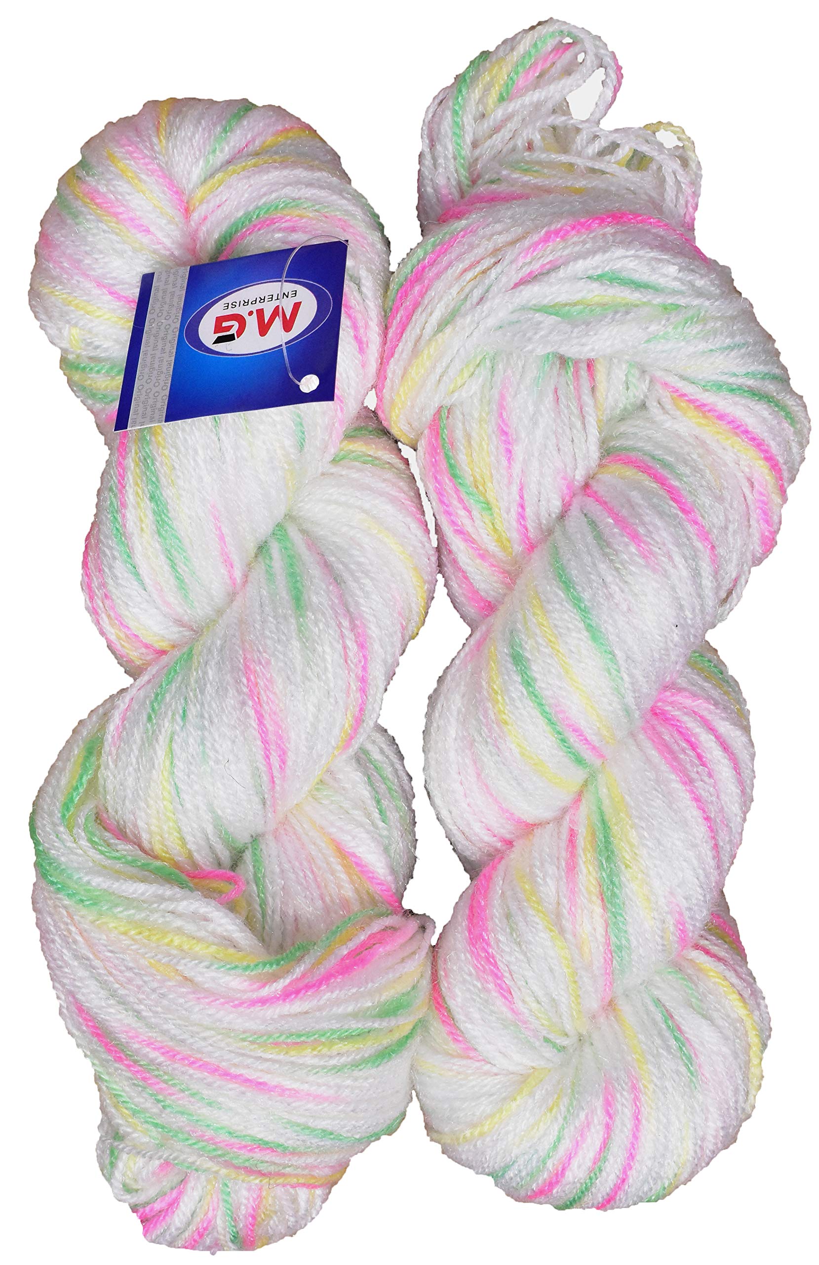SIMI ENTERPRISE Craze Cream Pie (200 gm) , Wool Hank Hand Knitting Wool / Art Craft Soft Crochet Hook Yarn, Needle Knitting Yarn Thread Dyed
