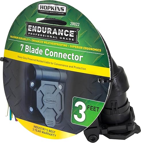 Miniatura 7 de Hopkins 20022 Endurance cable forrado para lateral de vehículo de 3 pies, 7 aspas