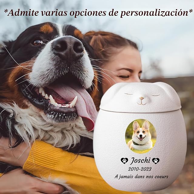 Foto 6 de 7 de WXMYOZR Urnas De Mascotas para Cenizas De Perros, Urnas De Perros Personalizadas para Cenizas