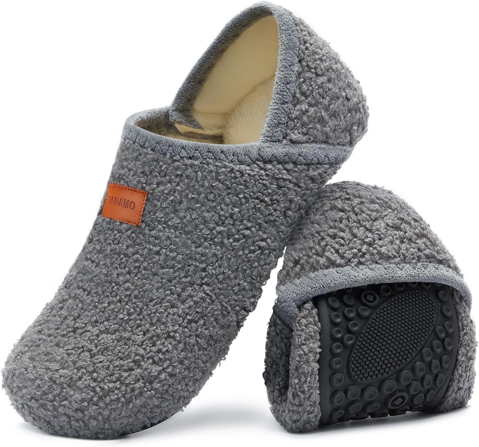 House Slippers for Women Men Indoor Barefoot Slippers Socks Slip on House Shoes Cozy Comfy Slippers for Home Bedroom Travel Yoga