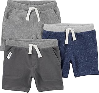 Simple Joys by Carter's Baby Boys Multi-pack Knit Shorts OEKO-TEX STANDARD 100