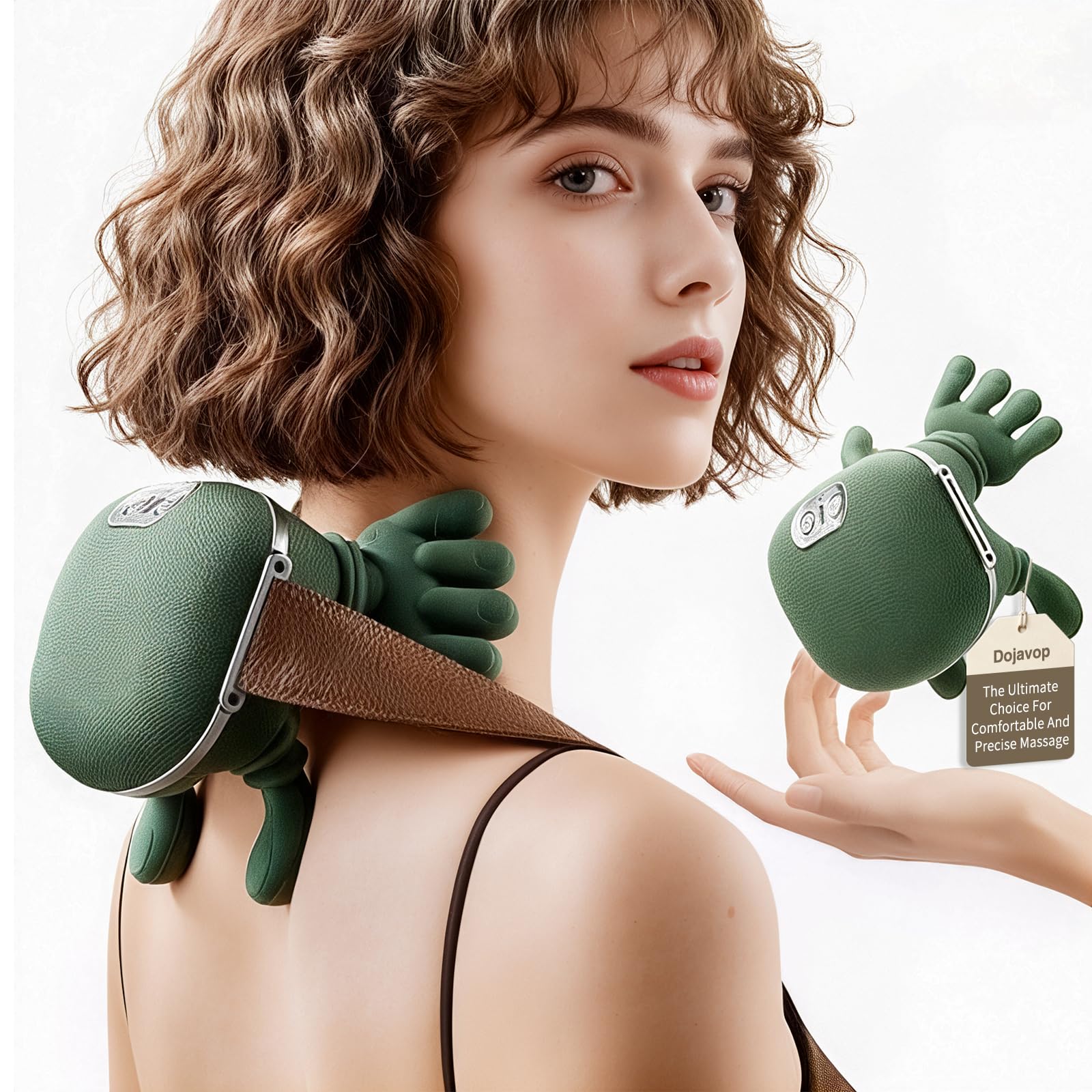 Neck Massager with Heat for Pain Relief Deep Tissue Cordless Neck and Shoulder Massager with Heat and Fingers