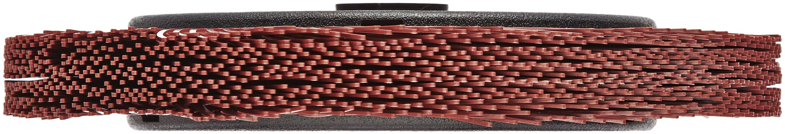 Scotch-Brite Radial Bristle Brush, Aluminum Oxide, 6000 rpm, 7-79/128 Diameter x 1 Width, 220 Grit, Red (Pack of 1)