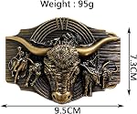 Classic Western Cowboy Fashion Belt Buckle Motorcycle Rider Street Punk Style Ceinture Western pour hommes