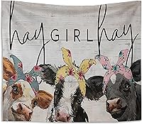 Vista 6 de Kneibo - Tapiz de pared rosa para dormitorio, tapiz de vaquera, 50 x 60 pulgadas, decoración de habitación occidental para niñas adolescentes