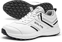 SOLM8 S1 Lightweight Cricket Shoes for Men & Women - Rubber Spikes, Durable Grip, Superior Toe Protection