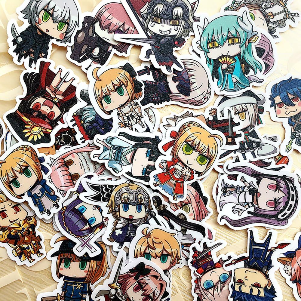 Wildforlife Fate/Grand Order FGO April Fool's Art Cute Decals Stickers (43 PCS)