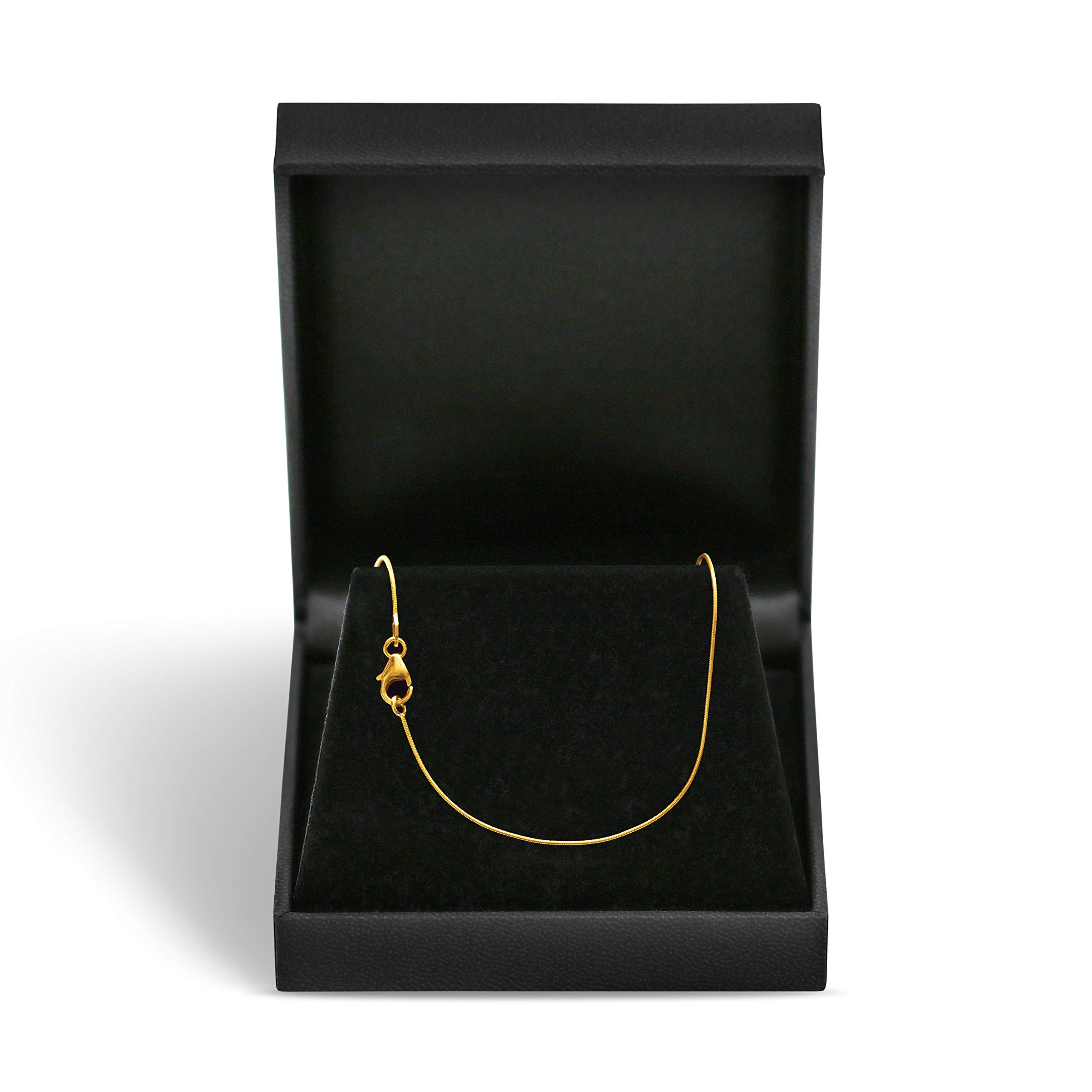 18K Cadena mujer oro, 0,8-2,4mm cadena de serpiente, longitud a elegir