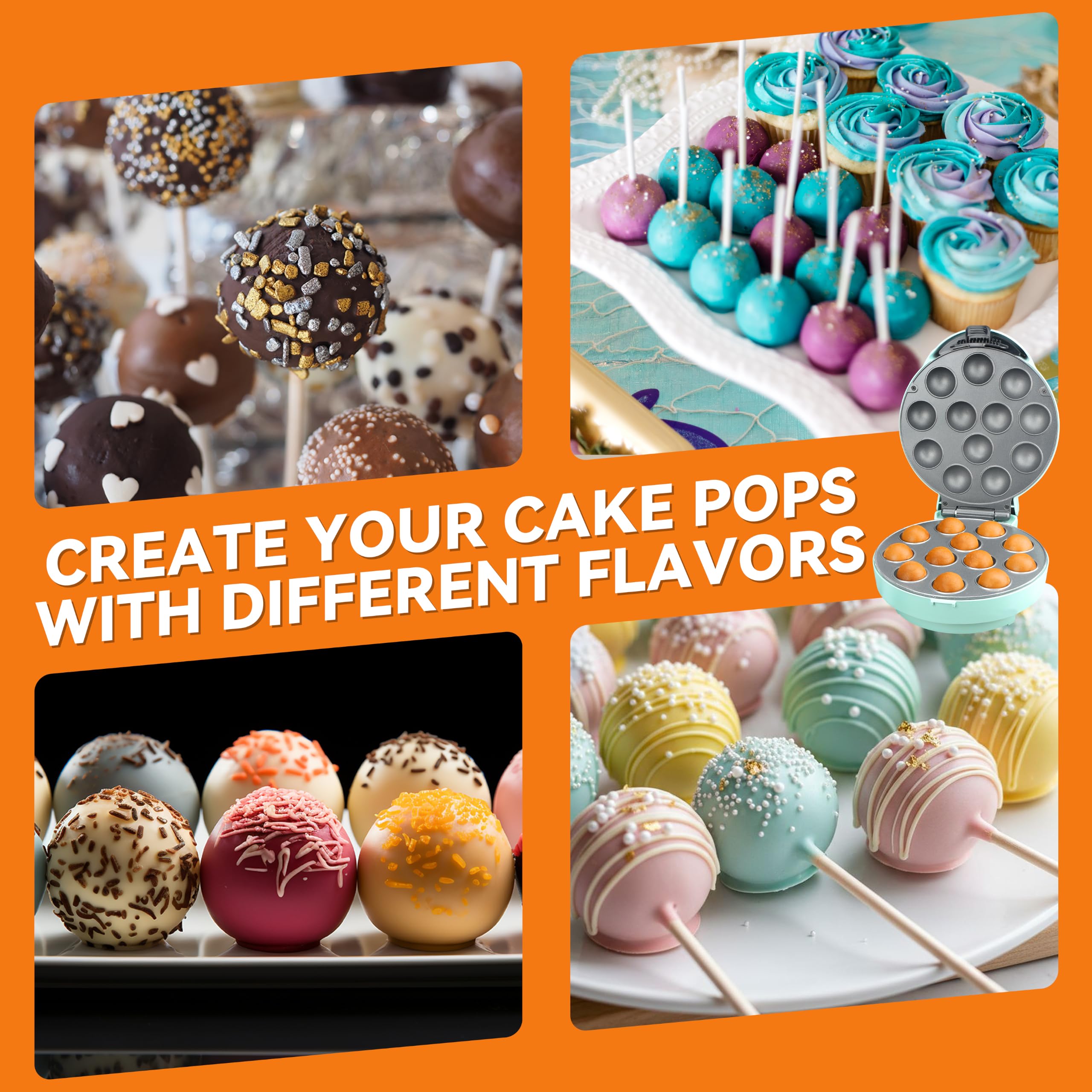 Baker's Friend Cake Pop Maker - Make 12 at Once! -6