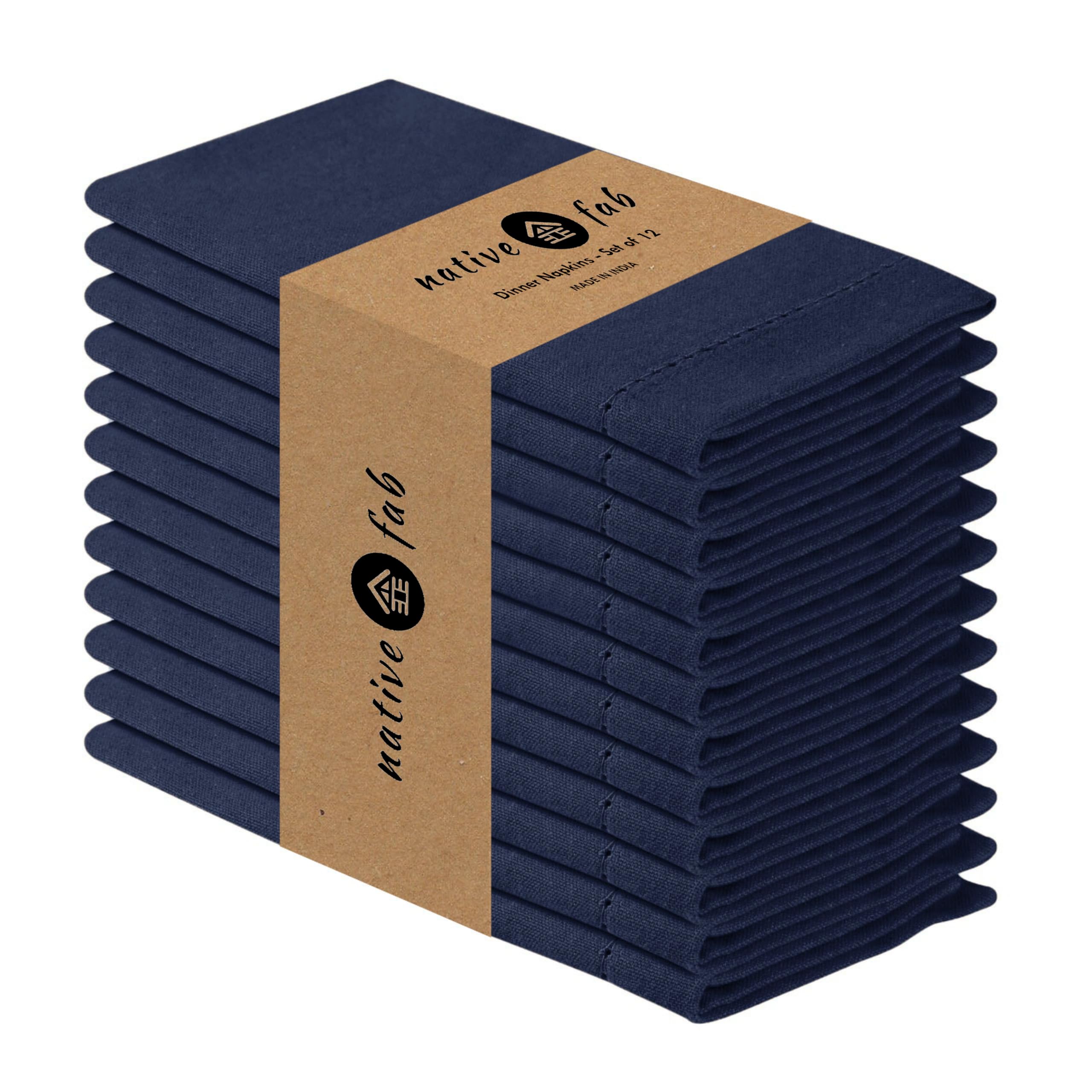 Everyday Lot De 12 Serviettes De Table En Tissu 100 % Coton, Coins En Onglet Et Ourlet Généreux, Lavables En Machine, Gris Anthracite, 45,7 X 45,7 Cm