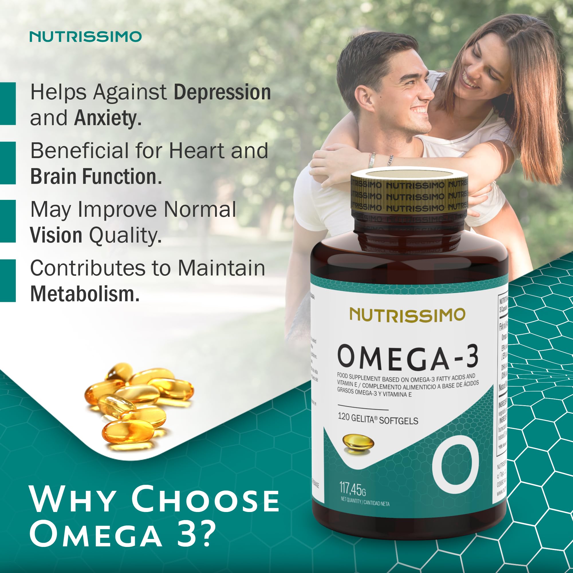 OMEGA 3 35/25 DHA-EPA 120 – recommandé en complément d’une alimentation équilibrée, complément alimentaire sous forme de gélules et facilite la prise en charge de votre bien-être au quotidi