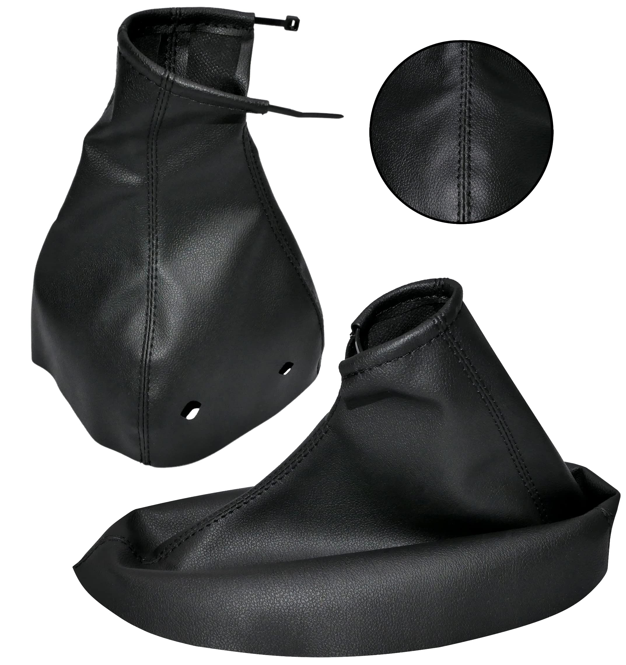 Aerzetix Cuffia In Pelle Sintetica Per Leva Cambio E Freno A Mano - Opel Zafira A (1999-2005) - Nero - Foto 5