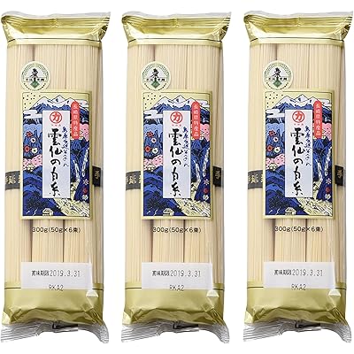 川崎 島原手延そうめん 雲仙の白糸 1袋(50g×6束)×3