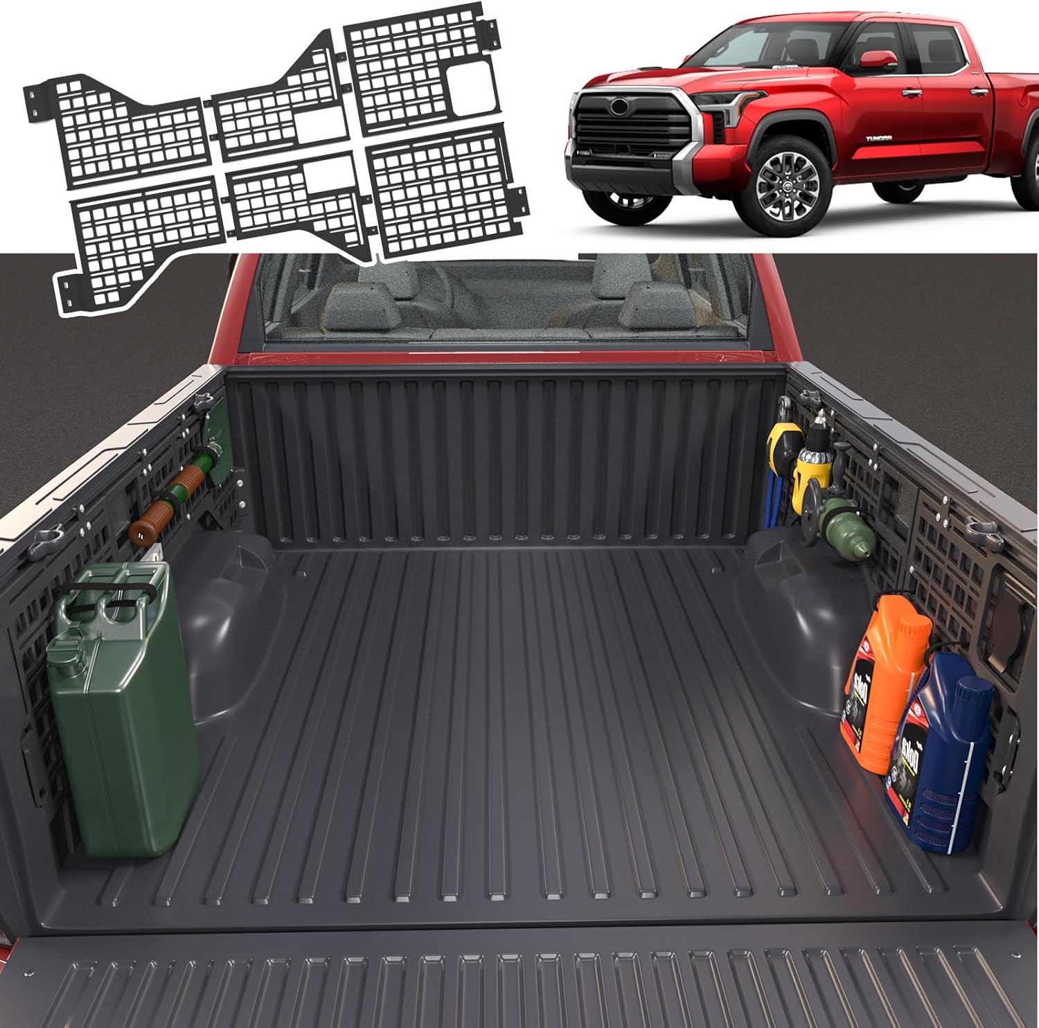 SZYANG Side Bed Molle Panel Compatible with 2022 2023 2024