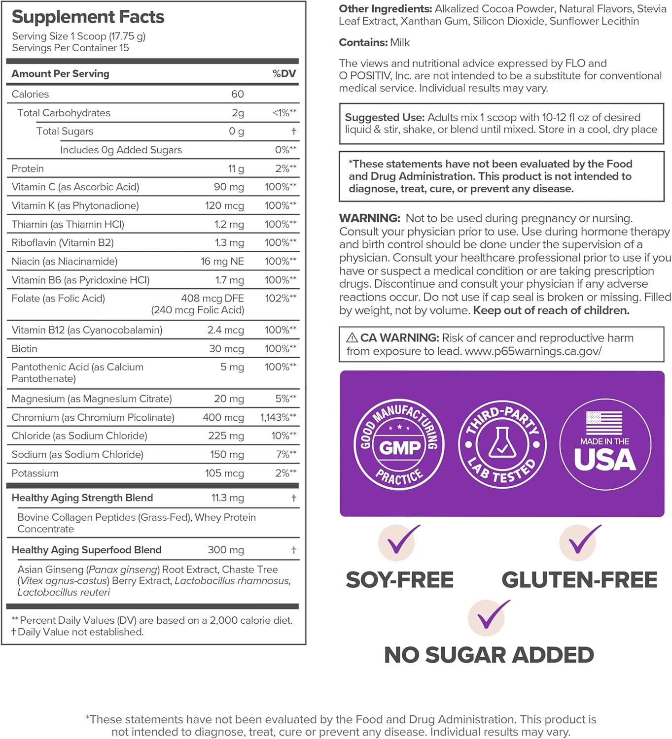 MENO Healthy Aging Collagen & Protein Powder – Support Joint & Bone Health, Lean Muscle Mass, Cognition, Skin & Hair Health – Whey Protein & Collagen – Chocolate Brownie Flavor - 15 Servings - Image 5