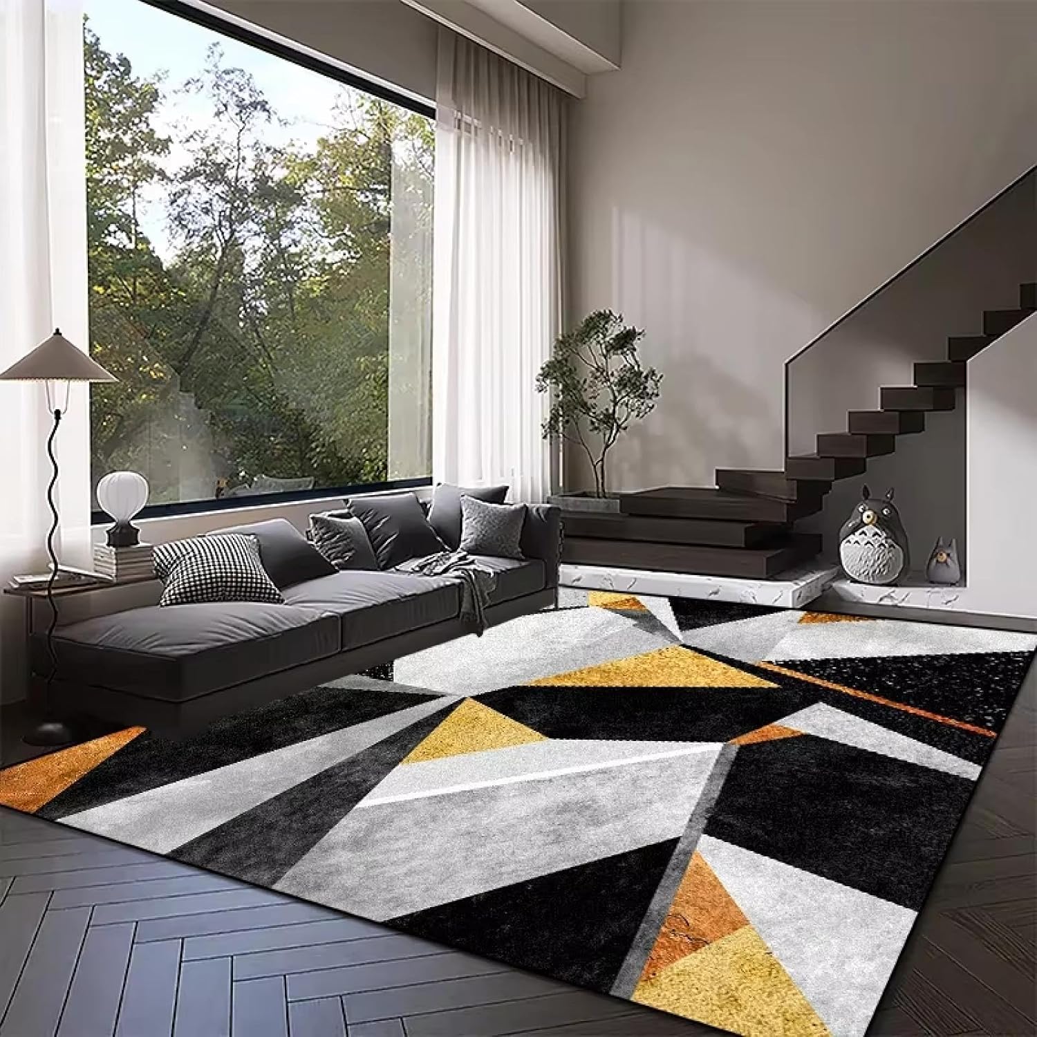 Rugs for Living Room 6'x8'(71"x98") Nordic Style Big Size Washable Bedroom Carpet Living Room Cloakroom Large Area Rug Non-Slip Lounge Room Decoration Mat