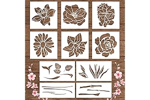 Large Flower Stencils for Walls