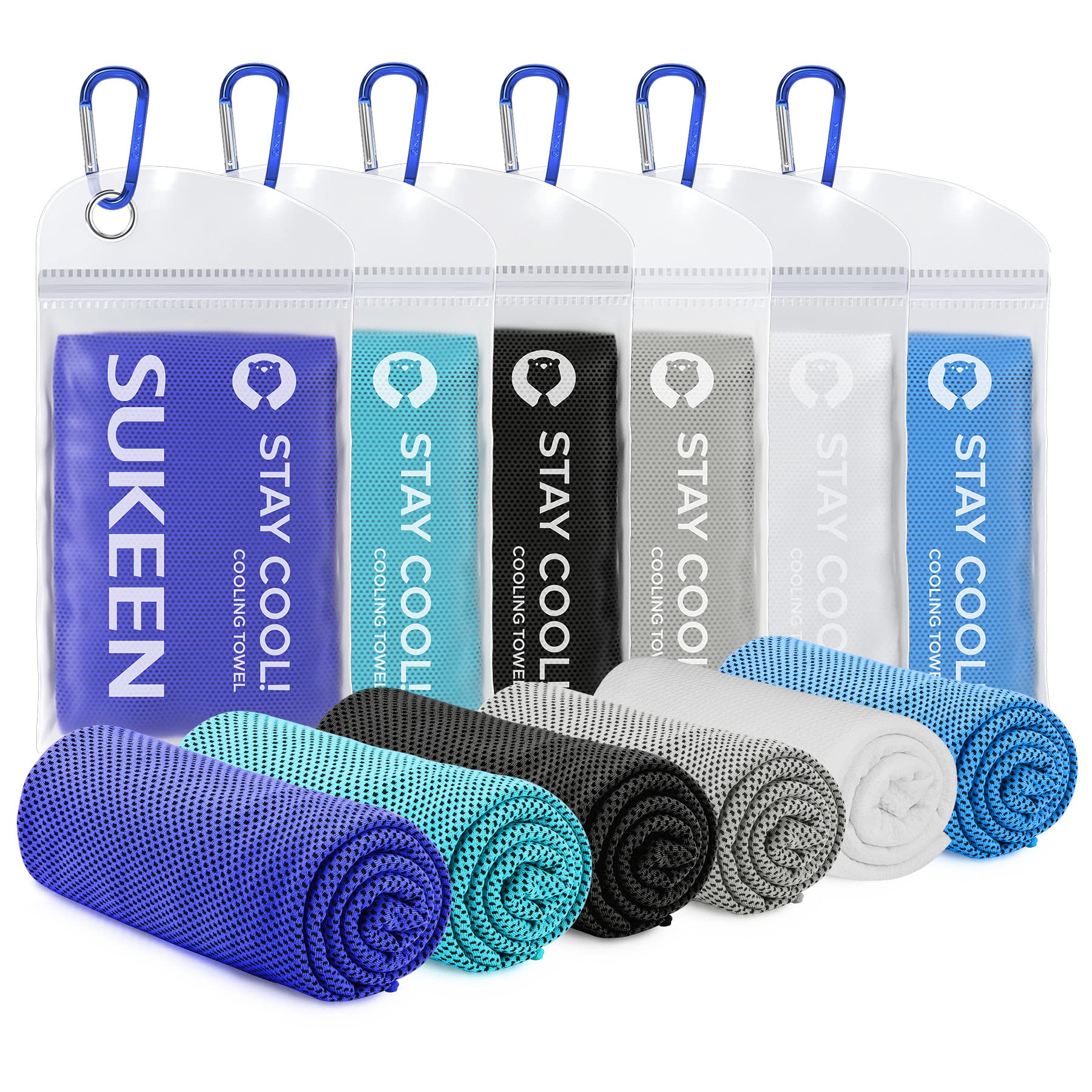 Sukeen Cooling Towel 40" x 12" Soft Breathable Microfiber for Yoga, Golf, Gym, Camping, Running, Training and Other Activities โ image 1
