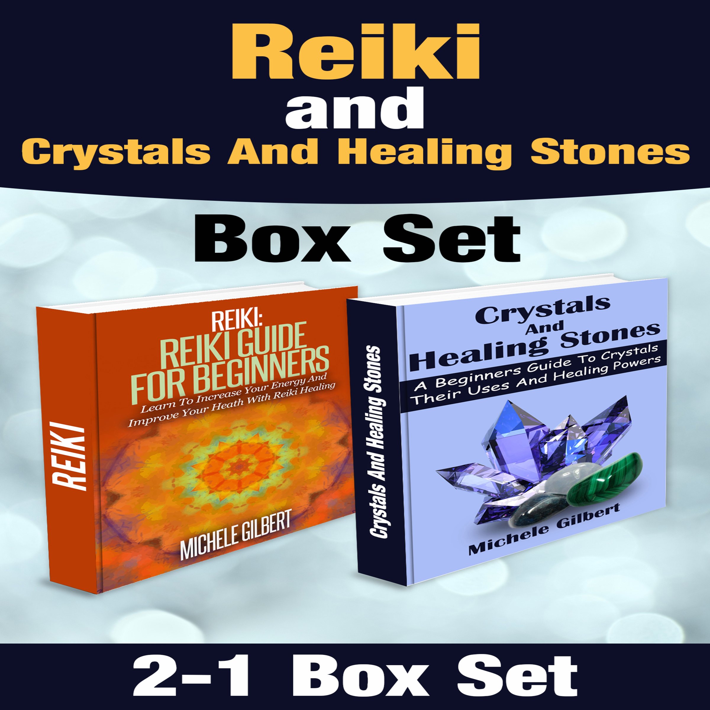 Cover art for Reiki and Crystals and Healing Stones Box Set