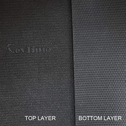 Miniatura 9 de RevTime Alfombrilla de ejercicio extragrande de 8 x 5 pies (96 x 60 x 14 pulgadas), 0.236 in de grosor y alta densidad para entrenamientos de