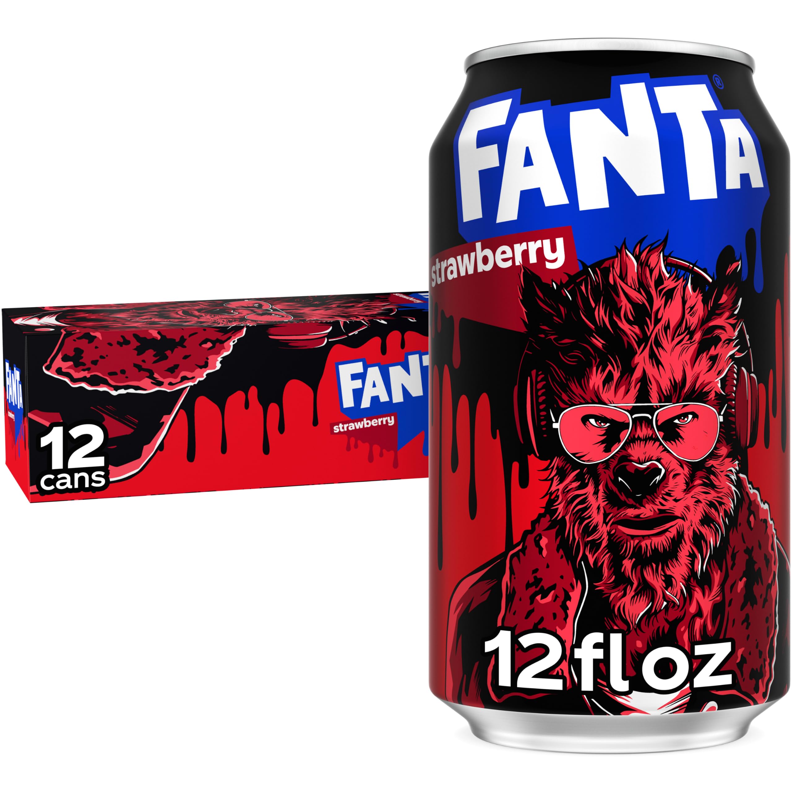 Fanta Strawberry 12 Cans of 355 ml