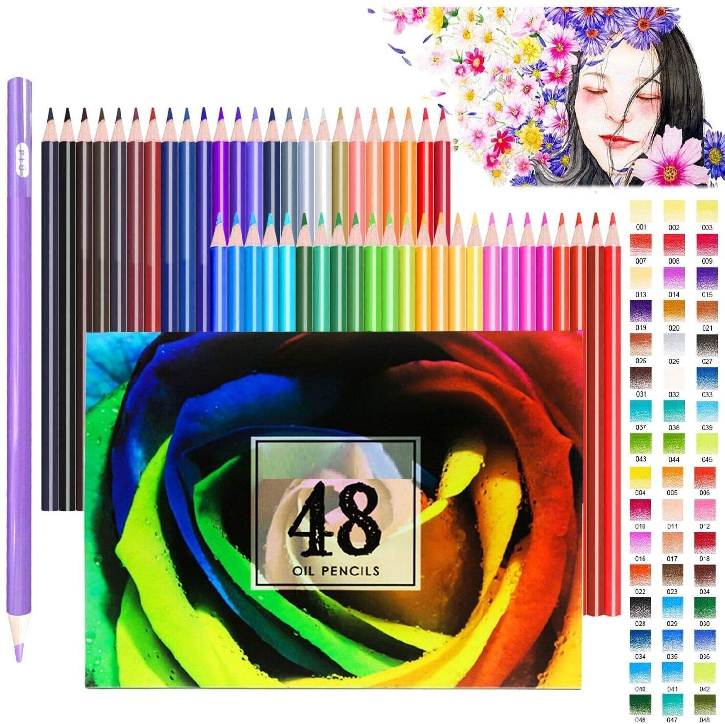 Corslet Drawing Pencil 48 Pcs Coloring Pencils Colorful Soft Material Pencil 48 Shades Colors Art Craft Drawing Beginners Professional Color Kit For Artists Students Children Kids|Assorted (B09PYQXN4X) Amazon Price History, Amazon Price Tracker