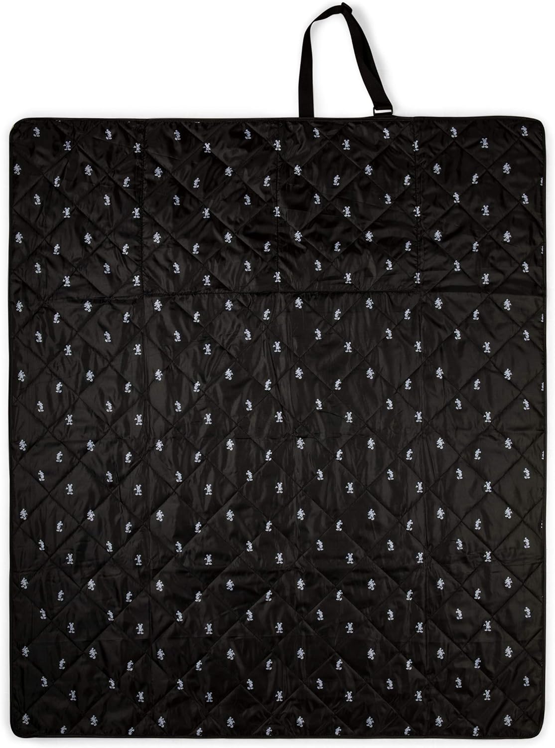 ONIVA - a Picnic Time brand - Disney Mickey Mouse Vista Outdoor Picnic Blanket & Tote - Beach Blanket - Camping Blanket, (Mickey Mouse Step & Repeat Pattern with Black Exterior) : Everything Else