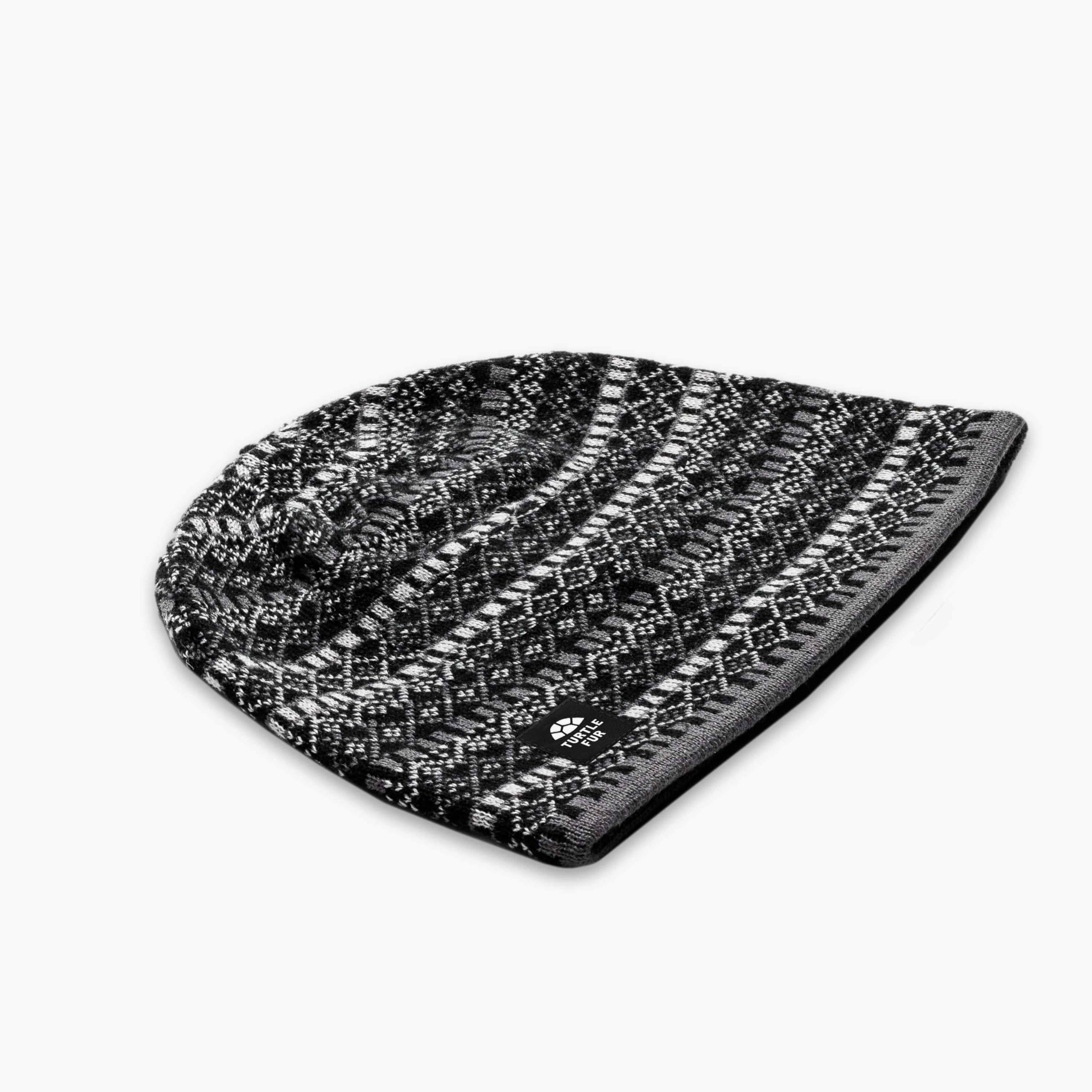 Turtle Fur Merino Franz Beanie, Black, One Size