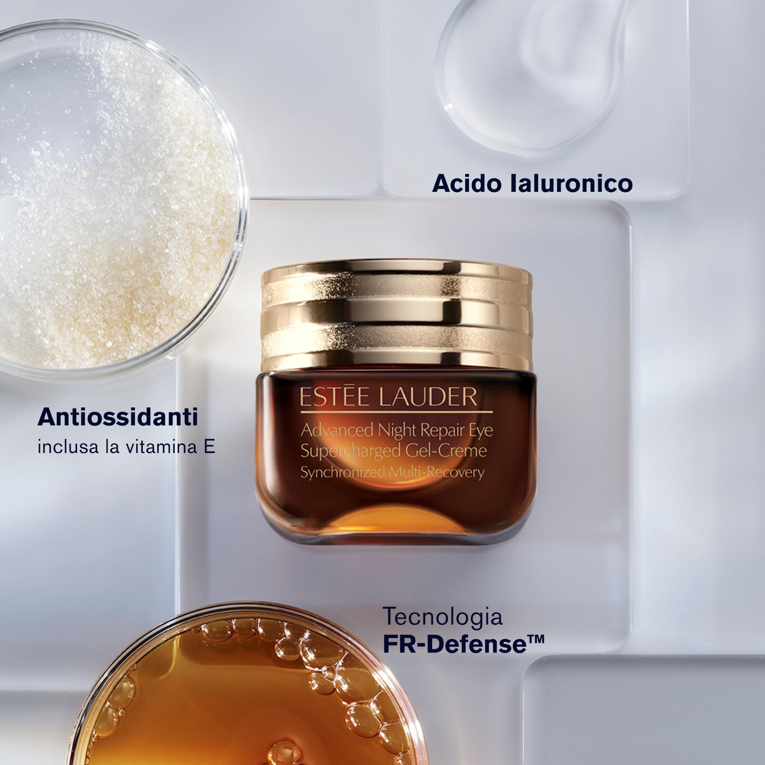 Estée Lauder Advanced Night Repair Eye Supercharged Gel-Cream Synchronized Multi-Recovery - Crema contorno occhi antirughe, 15ml