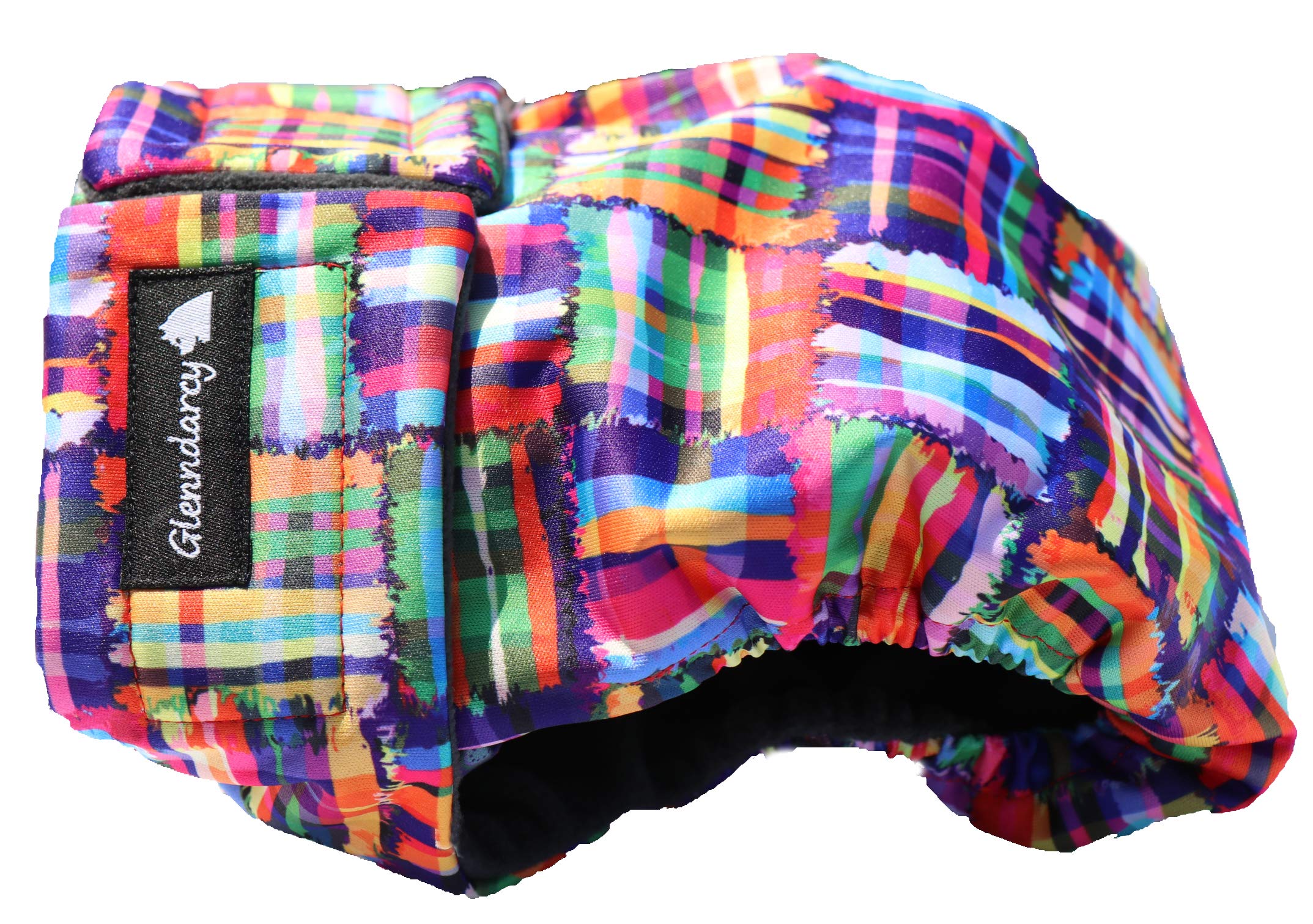 Glenndarcy No Tailhole Dog Season Nappy - French Bulldog - (Medium & 2 Washable Pads, Patchwork) โ image 1