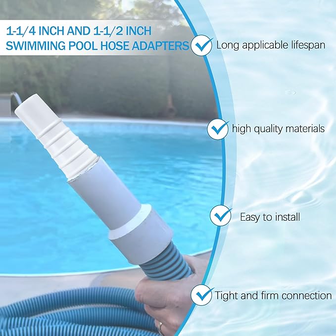 Adaptador Manguera para Aspiradora de Piscina 2 Pack miniatura 5