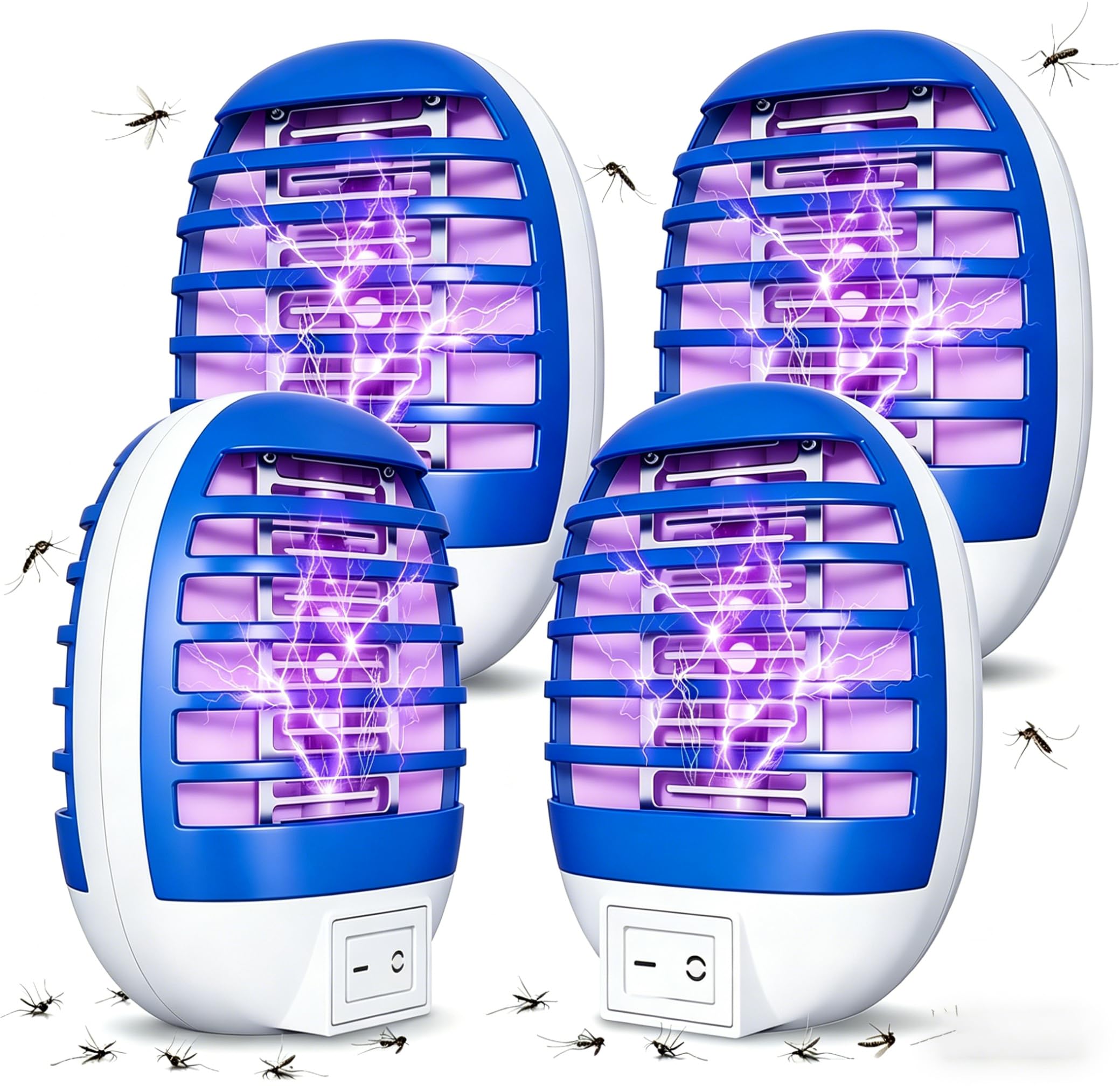 Anti Mouche Electrique, Lampe Anti Moustique Électrique Anti Moucherons Cuisine Interieur Plug in, Moustique Attrape Mouche pour Intérieur