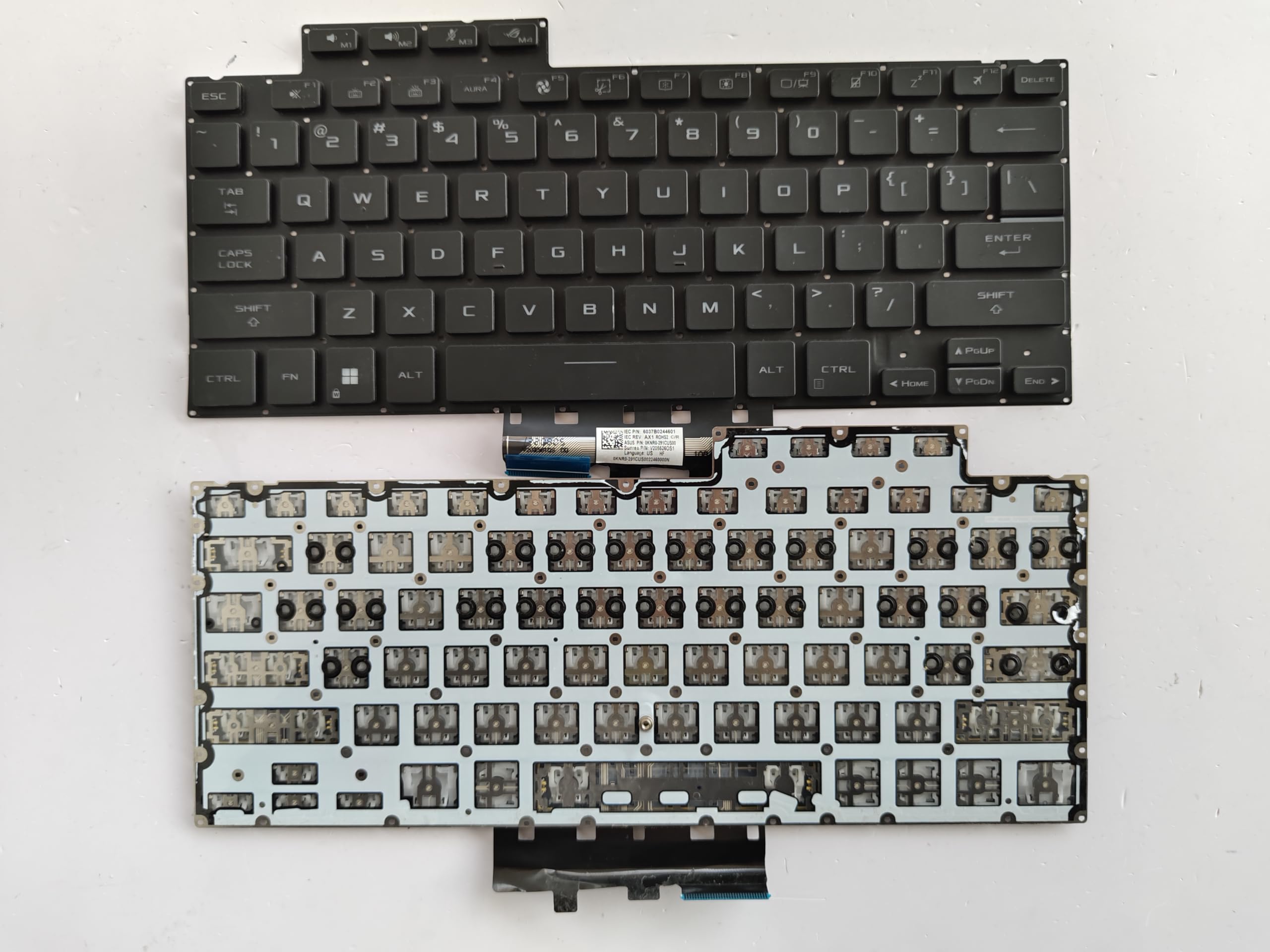 Laptop Replacement Keyboard US for ASUS ROG Zephyrus G14 GA402R GA402RJ GA402RK GA402RU GA402XV No TrackPoint,No Backlit Black