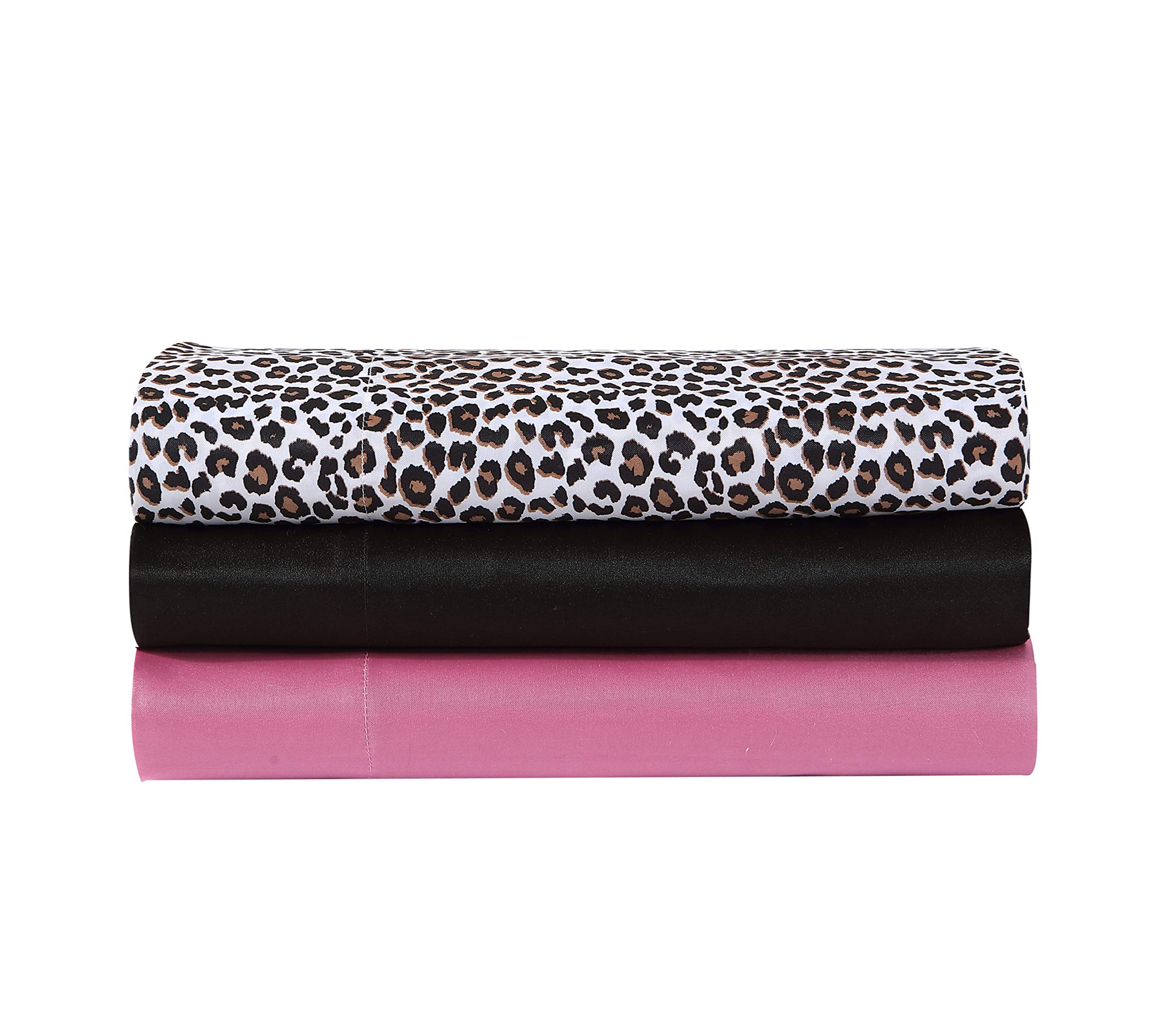 Betsey Johnson Set Lenzuola In Raso Queen Viola | 4 Pezzi (1 Piano + 1 Con Angoli + 2 Federe) | 100% Poliestere Liscio