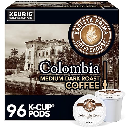 Barista Prima Coffeehouse Colombia Coffee Keurig Cápsulas K-Cup de una sola porción, 96 unidades