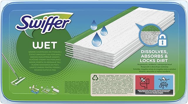 Swiffer Wet Citrus Fresh Ściereczki do Kurzu, 20 Sztuk